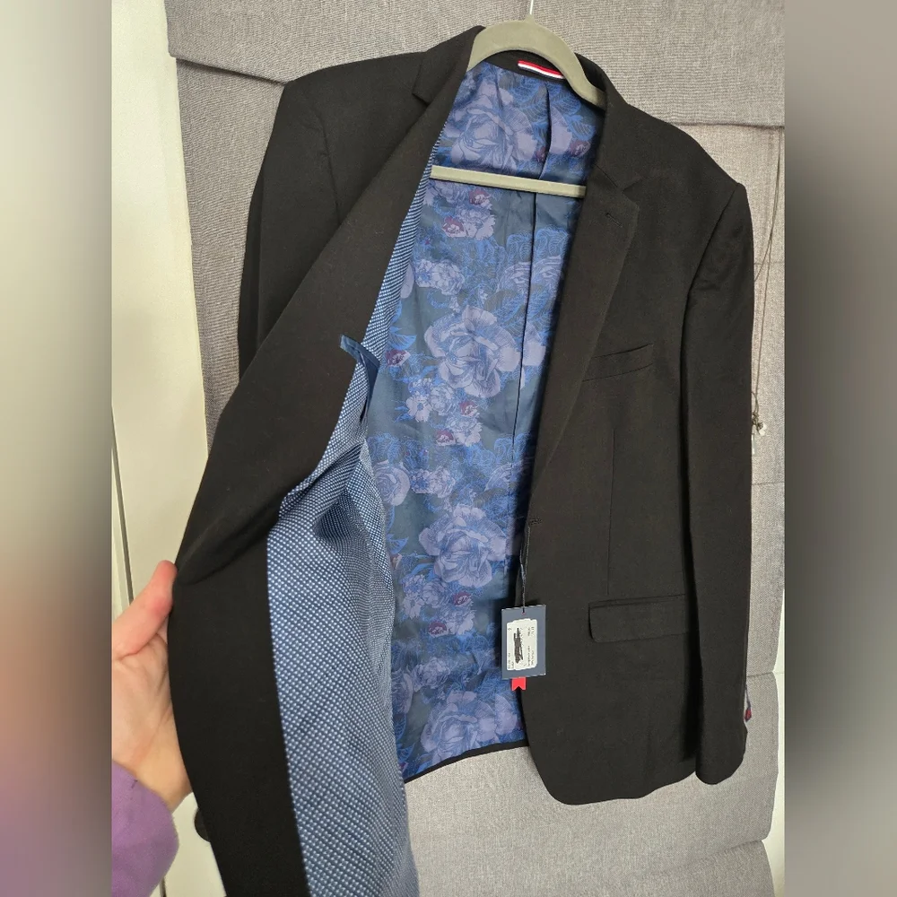 Soul of London Elegant Black Men's Blazer 40R